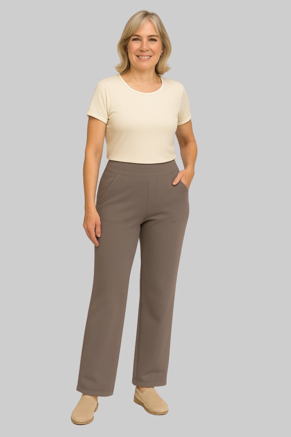 Calista | Pantaloni Fluidi in Jersey Morbido