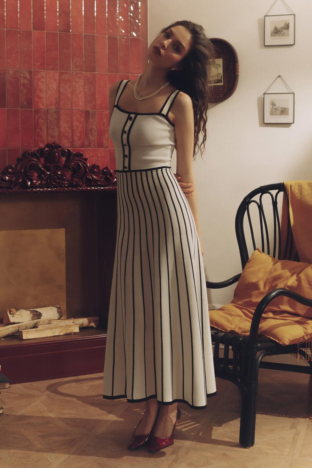 Vestito Midi Cami Pag Knit