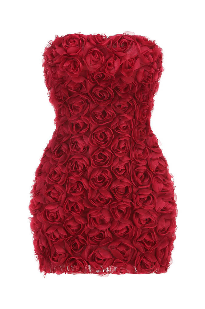 Abito Midi Blossom Flame