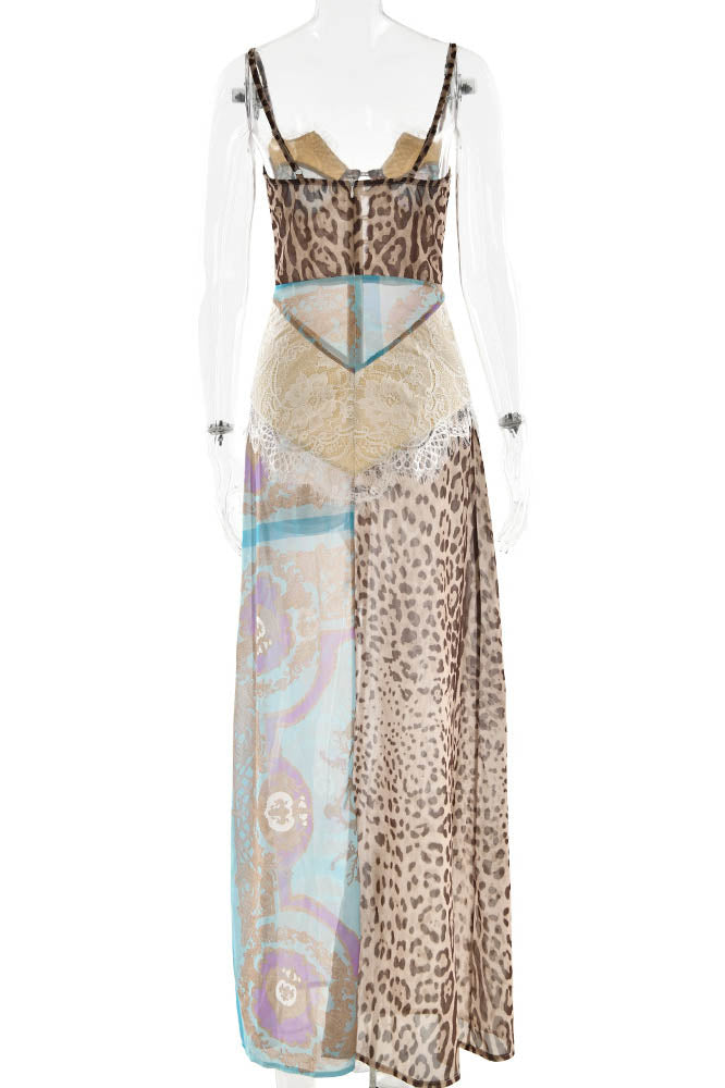 Sussurri della Natura – Maxidress con cintura in vita