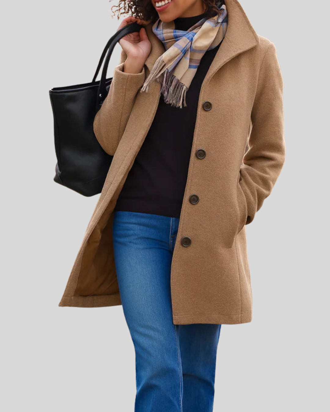 Zuzana | Cappotto Classico con Bottoni