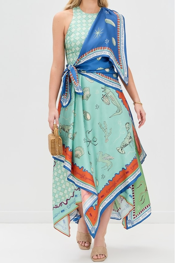 Vestito a Mezzaure Surrealist Summer Scarf