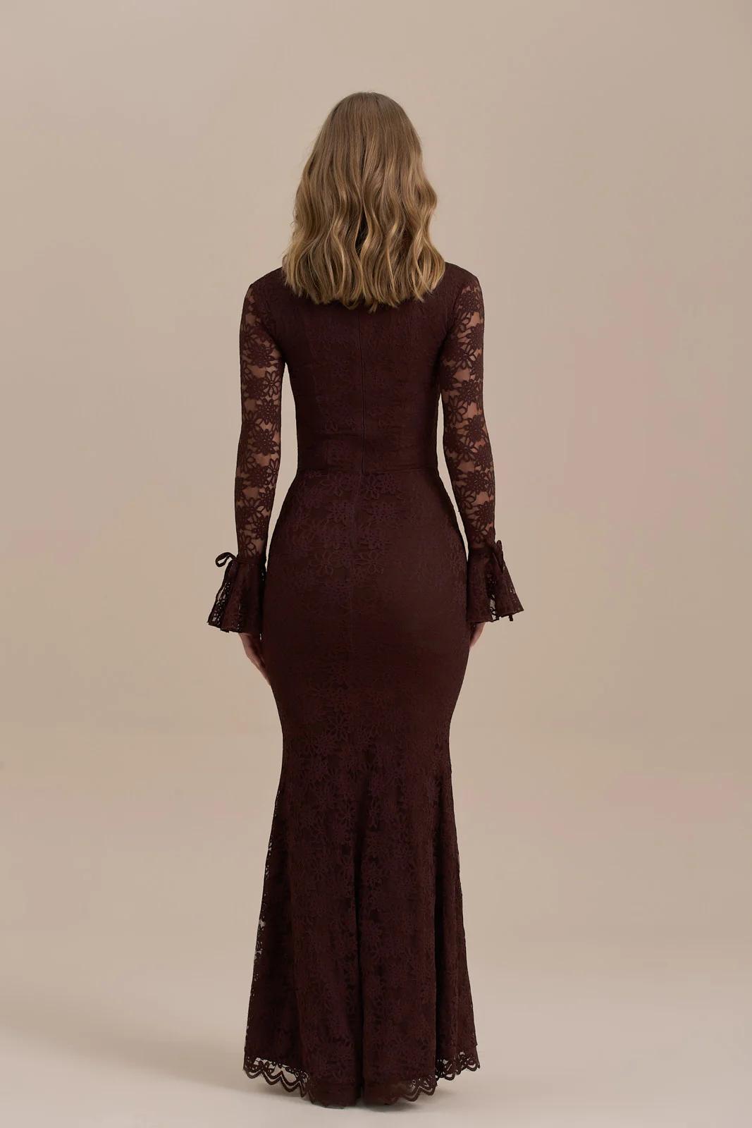 Abito lungo mermaid in pizzo Juliette