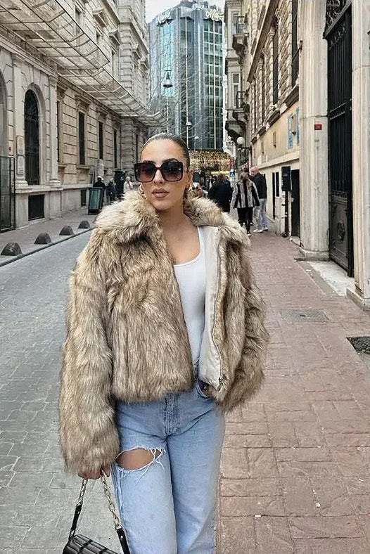 Giacca Elegante in Pelle Sintetica