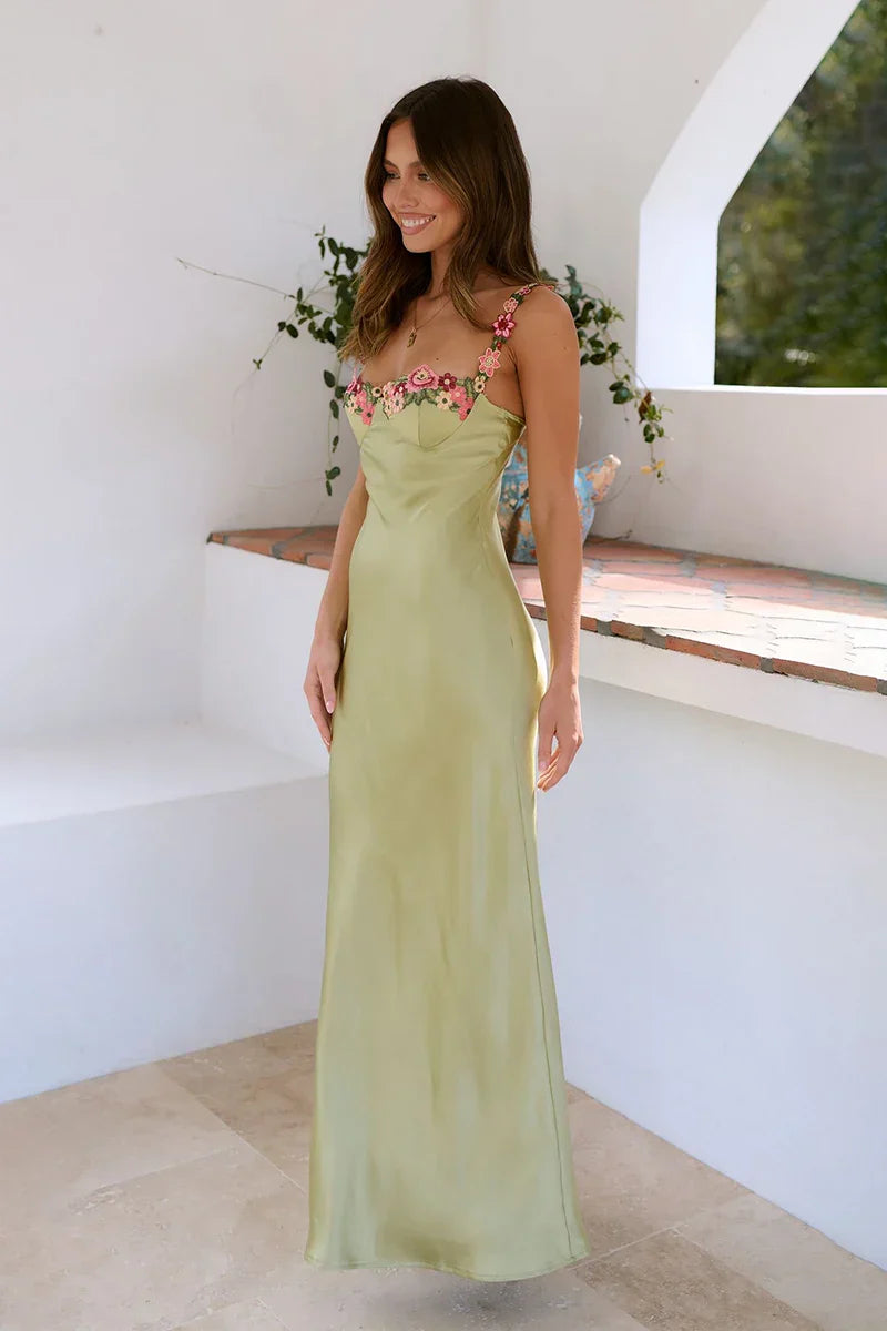 Vestito Maxi Aurora - Lime