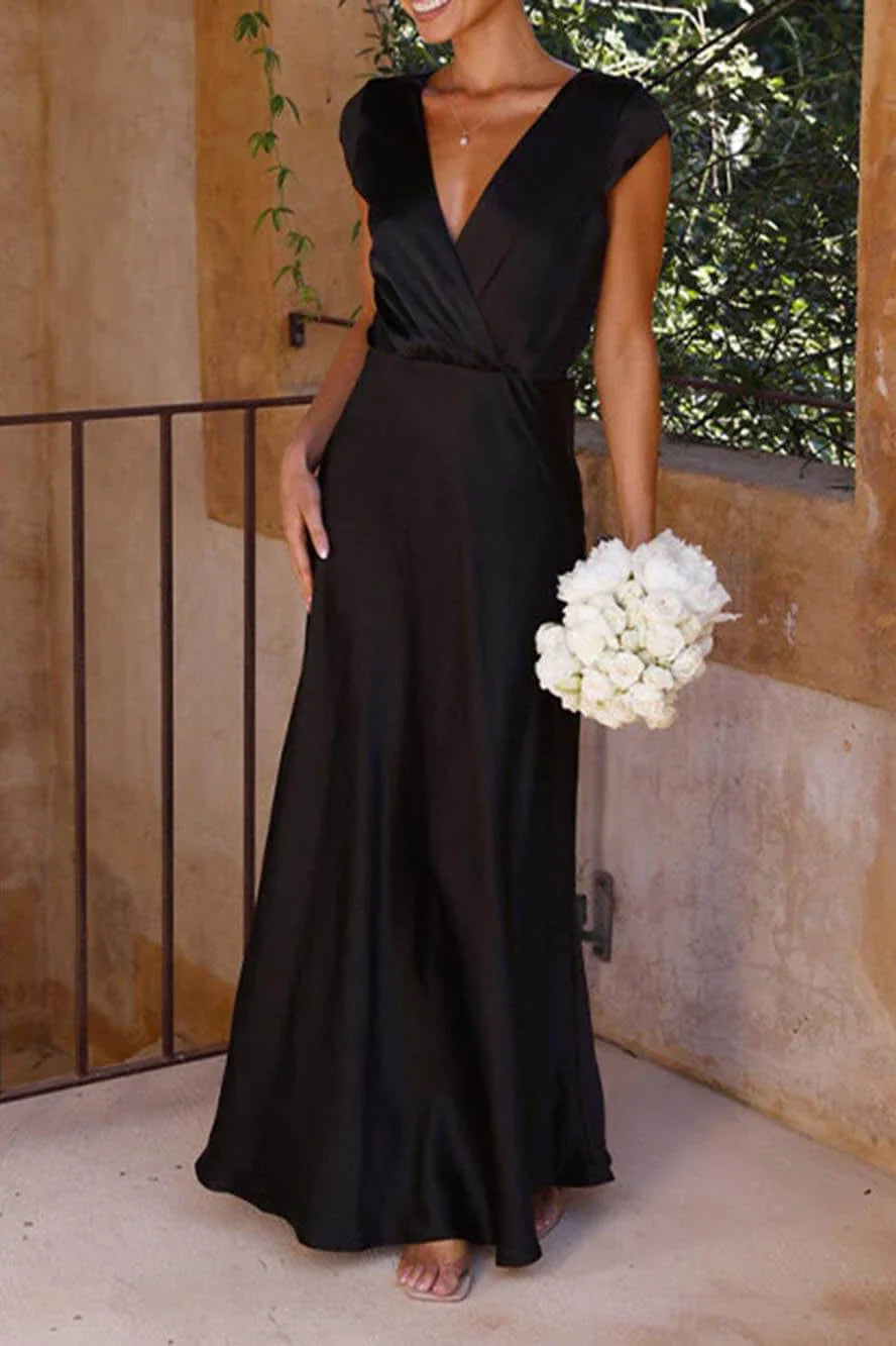 Vestito lungo Selma - Nero
