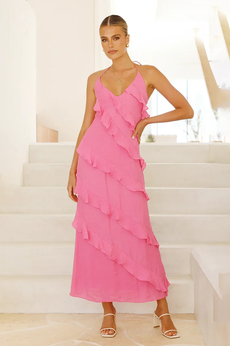 Vestito Maxi Sophia - Rosa acceso