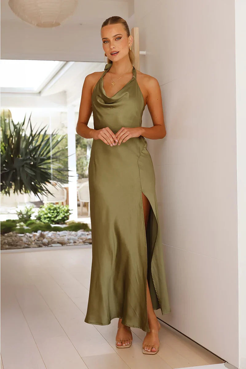Vestito lungo Sian Maxi - Olive