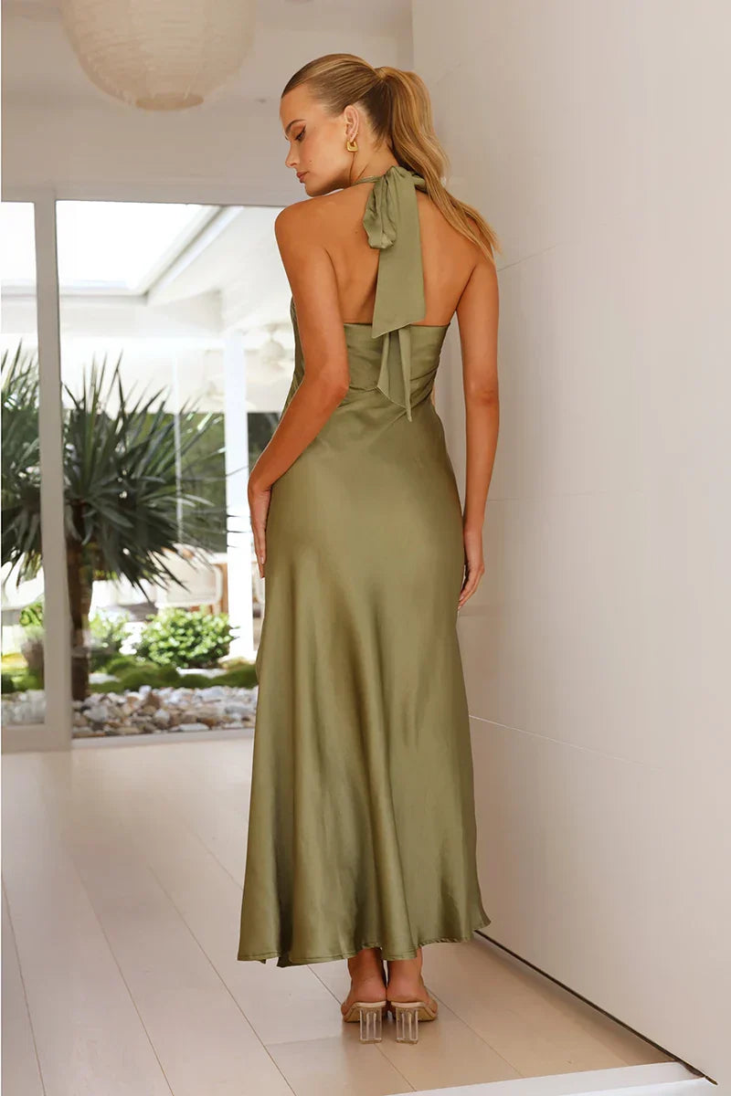 Vestito lungo Sian Maxi - Olive