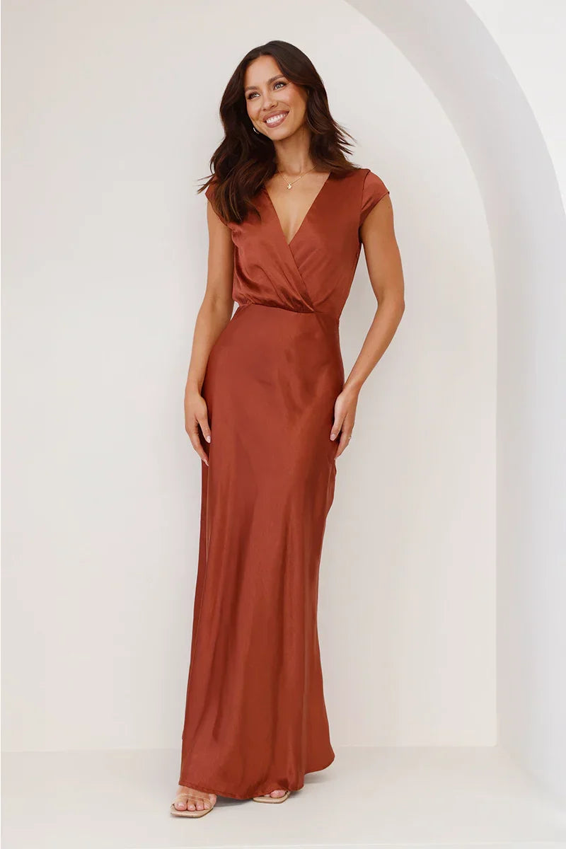 Vestito Maxi Selma - Ruggine