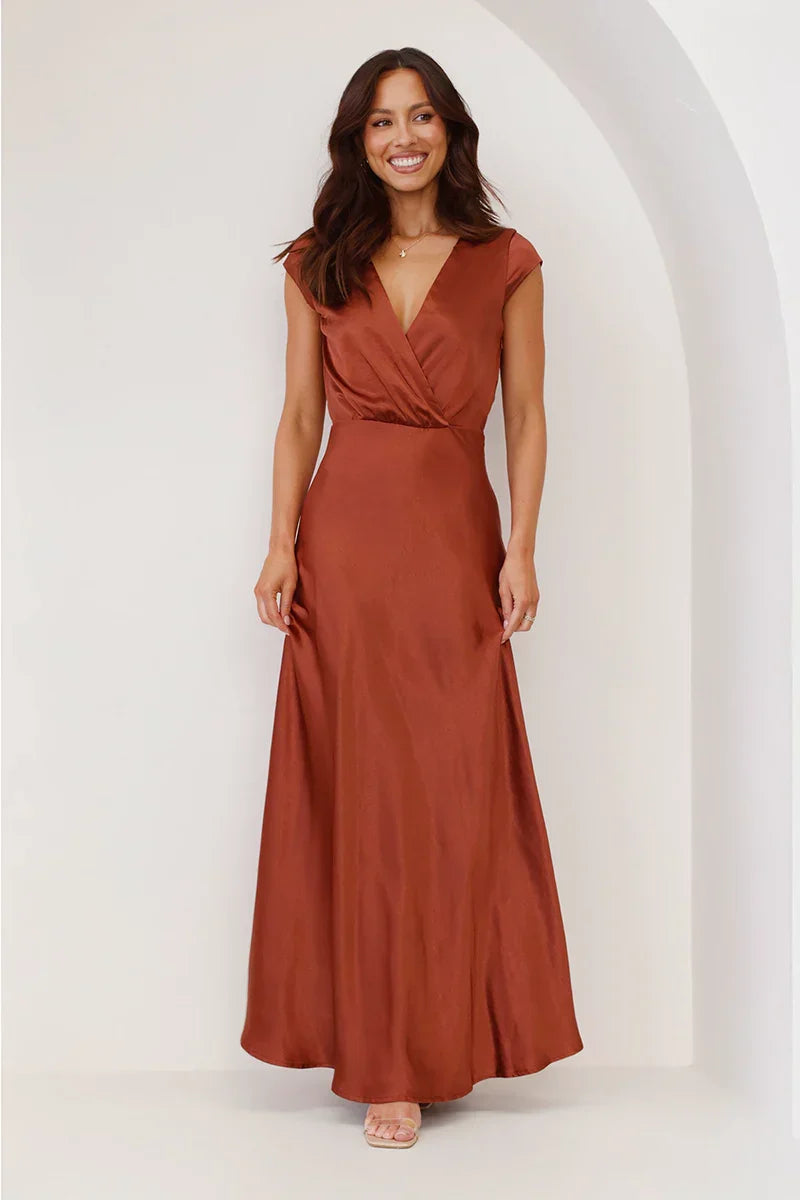 Vestito Maxi Selma - Ruggine