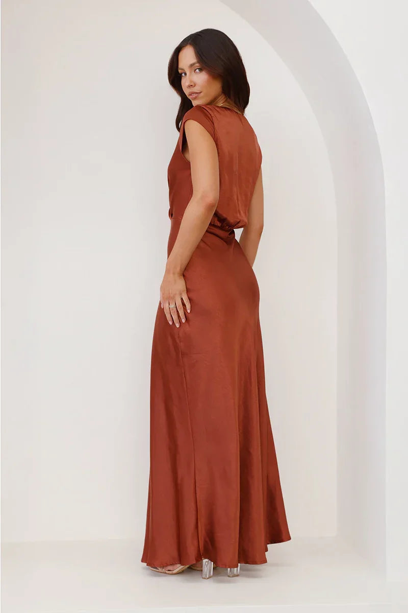 Vestito Maxi Selma - Ruggine