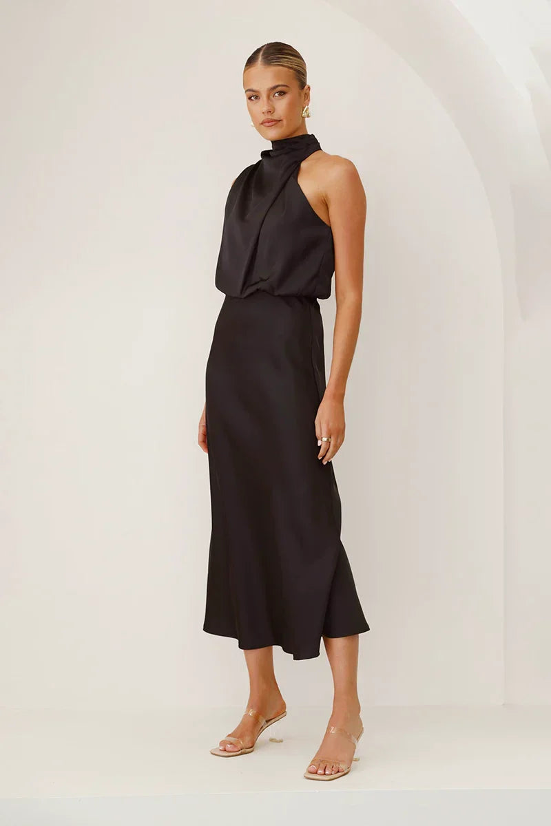 Vestito lungo Esther - Nero