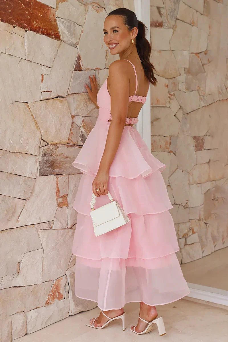 Vestito lungo Shayla - Rosa