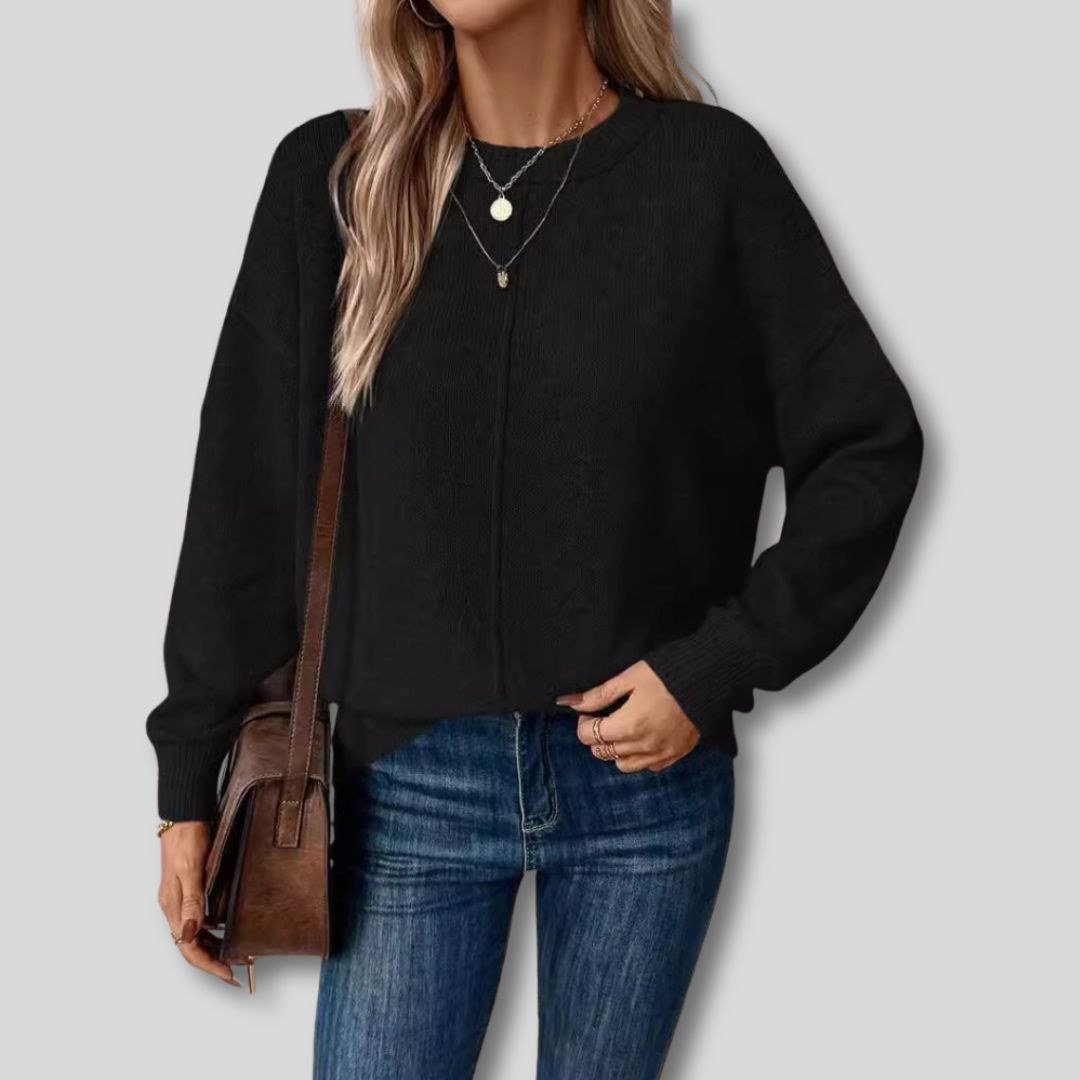 Maglione Morbido con Stile D'Epoca