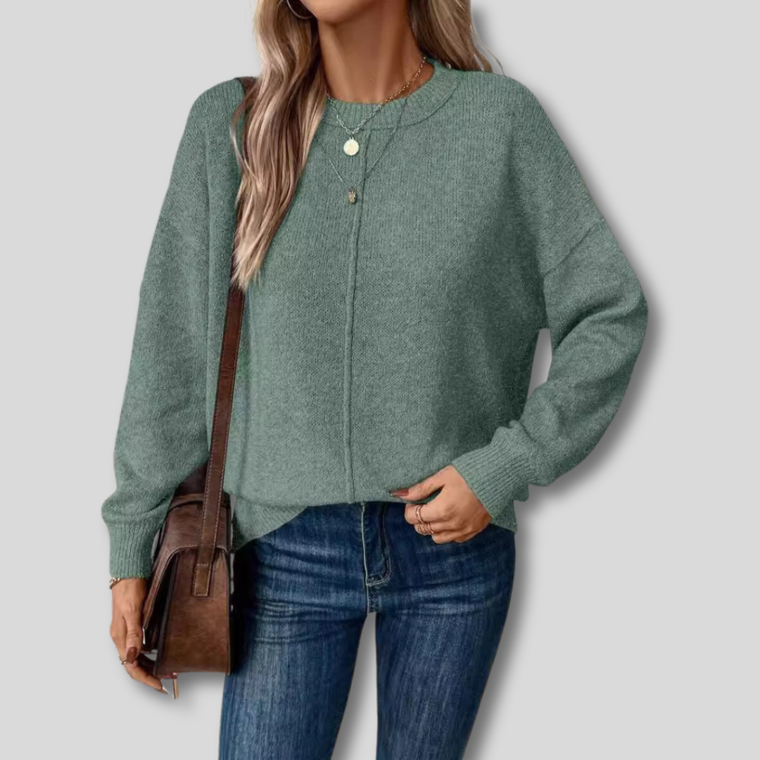 Maglione Morbido con Stile D'Epoca