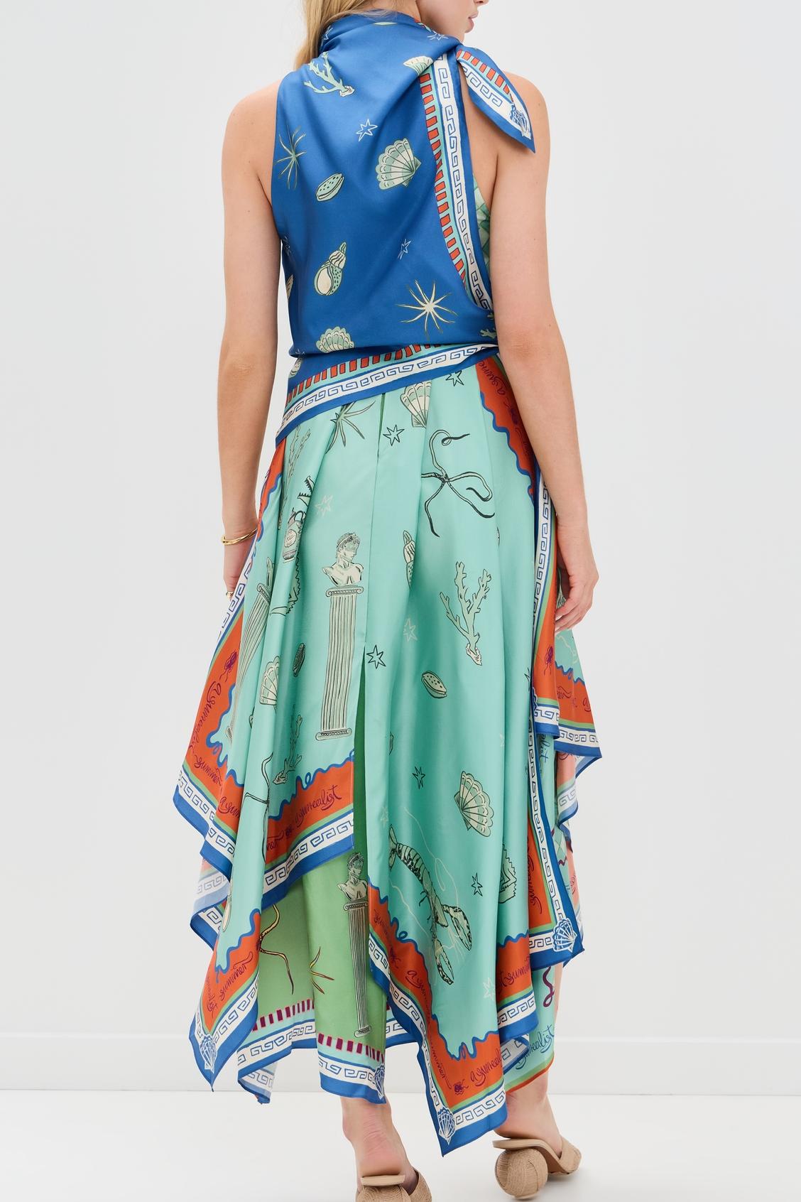 Vestito a Mezzaure Surrealist Summer Scarf