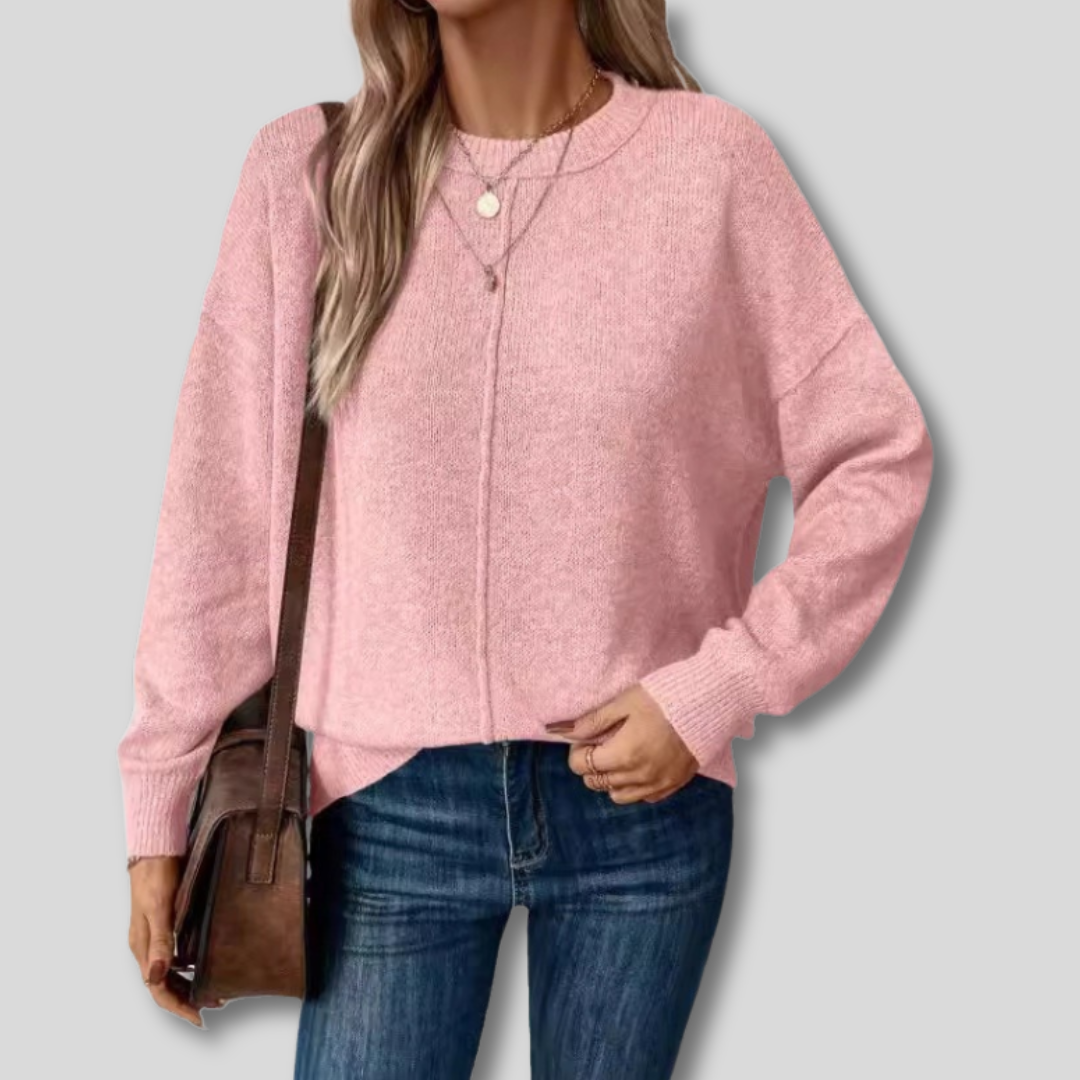 Maglione Morbido con Stile D'Epoca