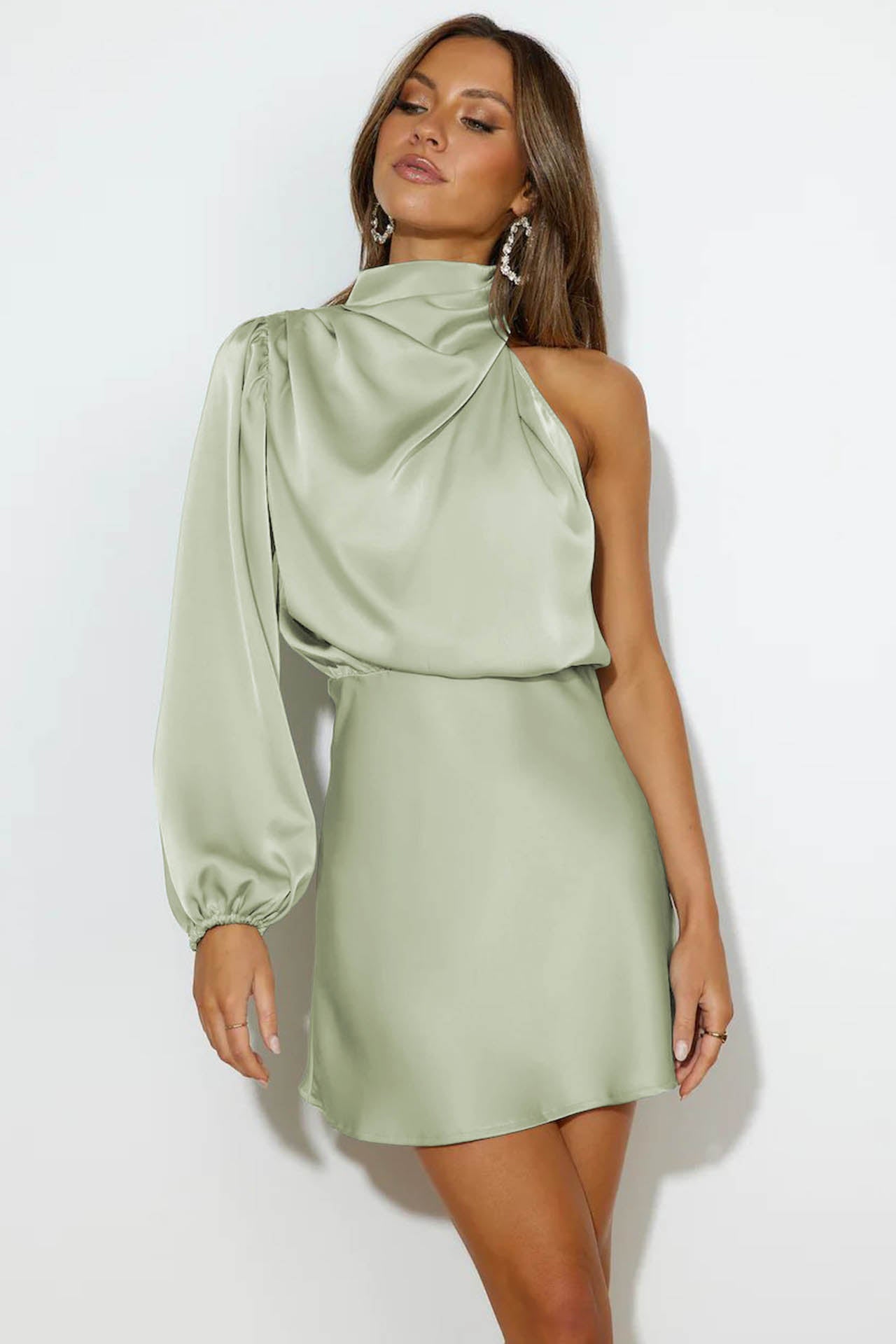 Vestito Mini Asimmetrico Lexi a Spalla