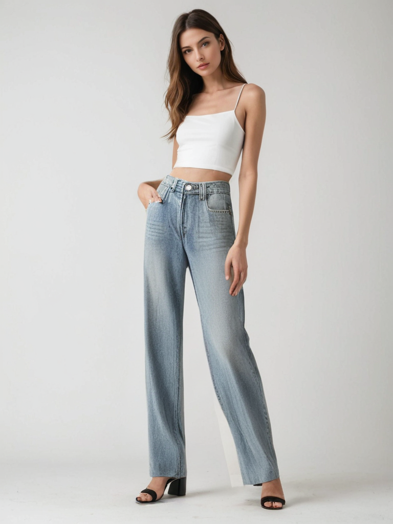 Jeans Vintage a Vita Alta