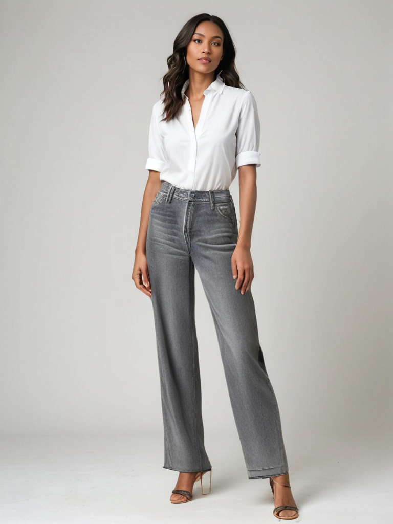 Jeans Grigi a Vita Vita