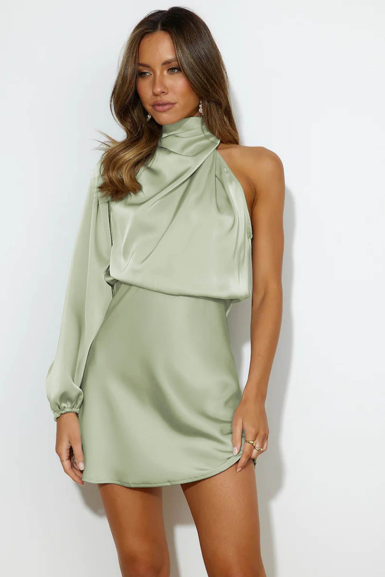 Vestito Mini Asimmetrico Lexi a Spalla