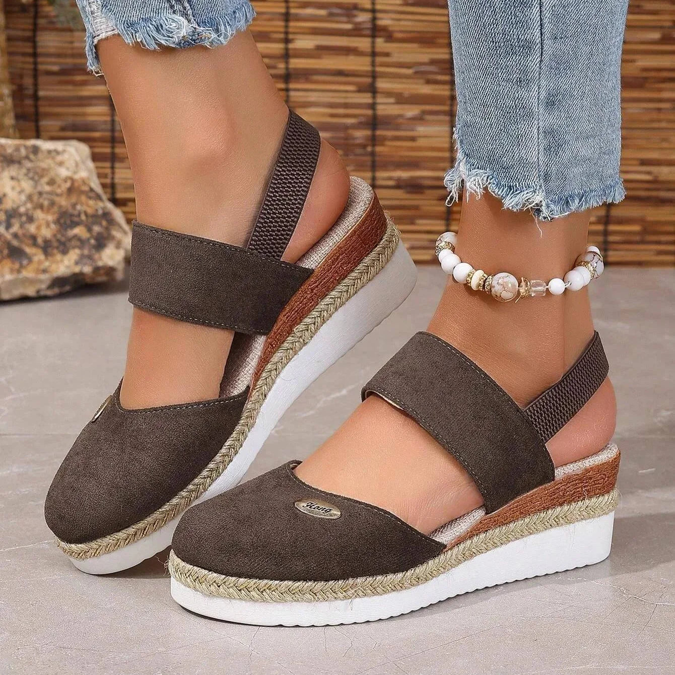 Antonia - Sandali Ortopedici con Piattaforma, Ventilanti e Confortevoli