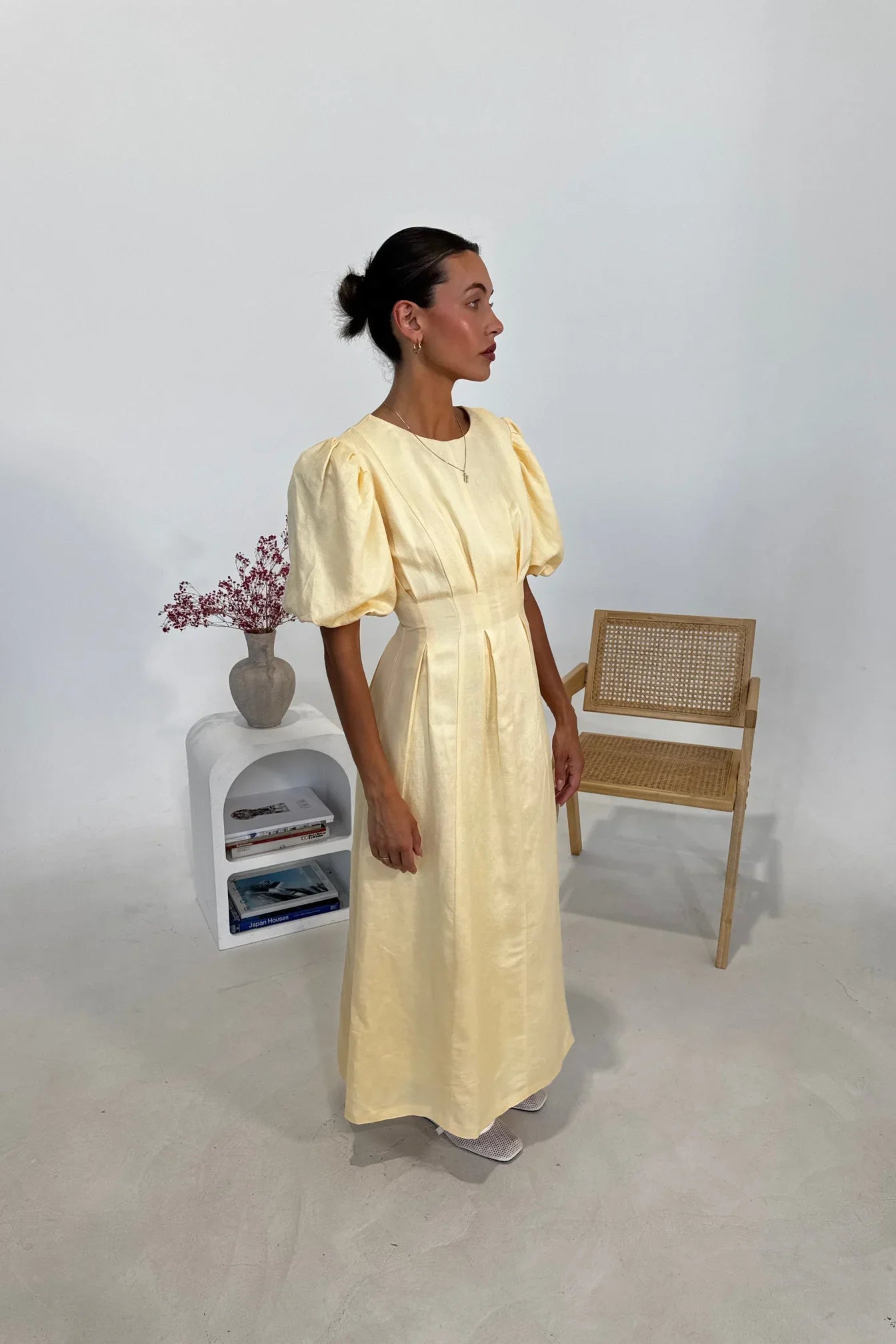 Vestito Maxi Air Giallo Burro