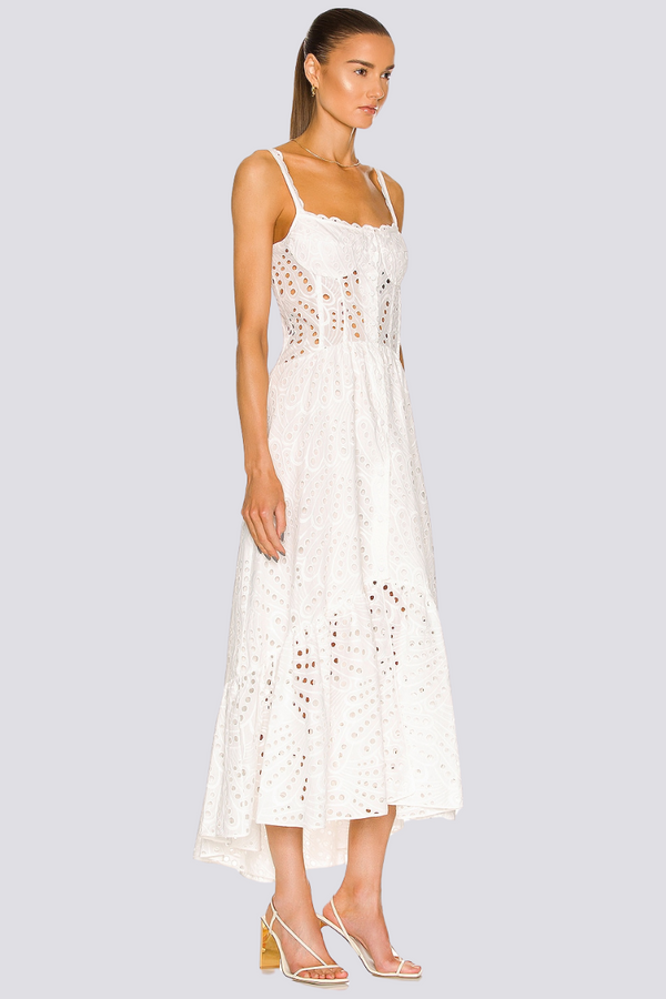 Vestito Maxi Capirosso Cassandra Spaghetti