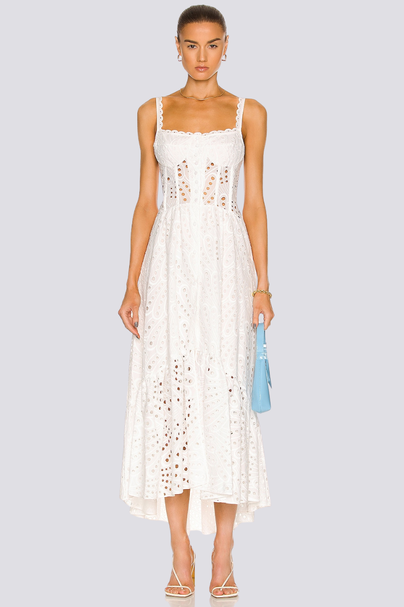 Vestito Maxi Capirosso Cassandra Spaghetti