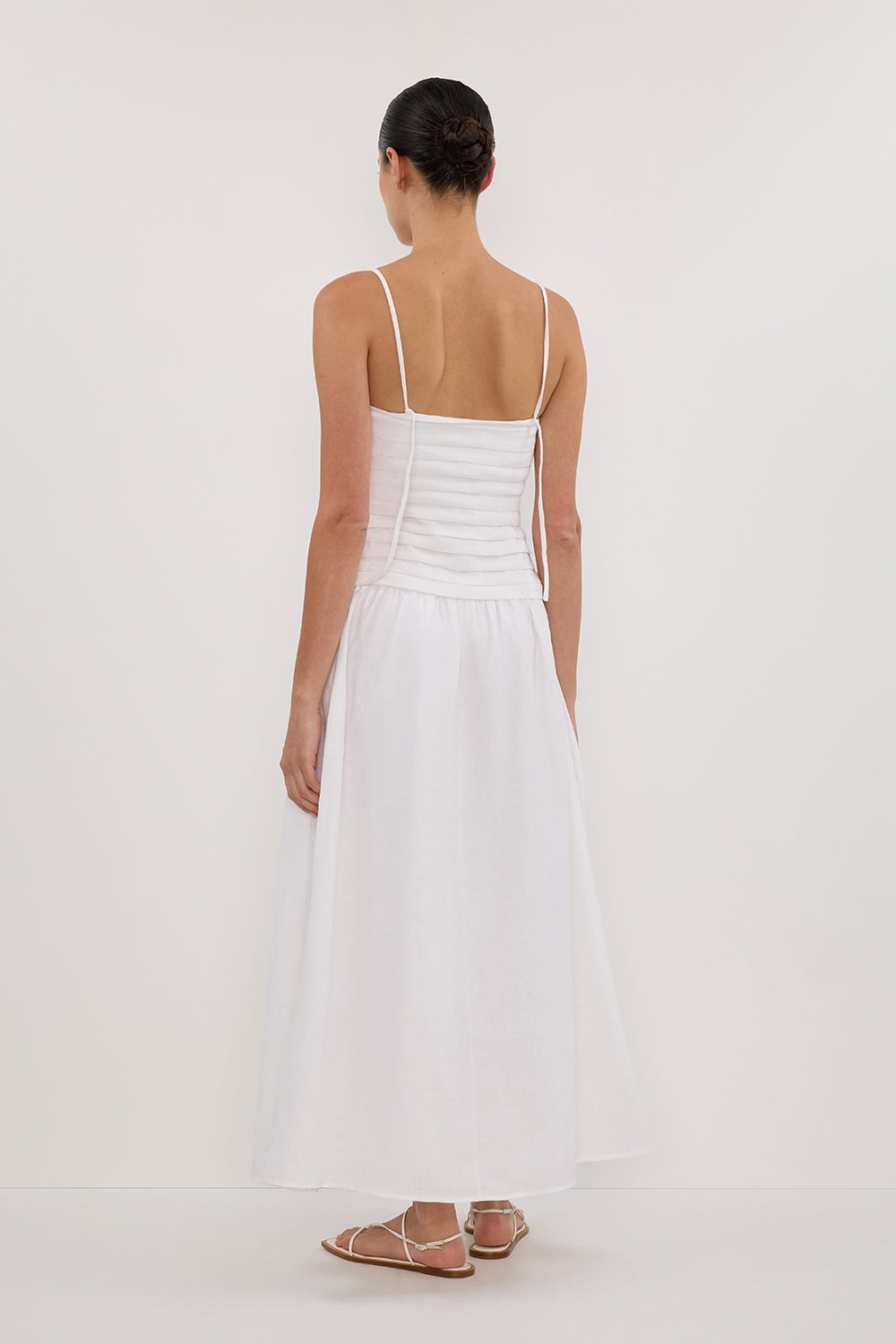 Vestito Midi Bianco Reena