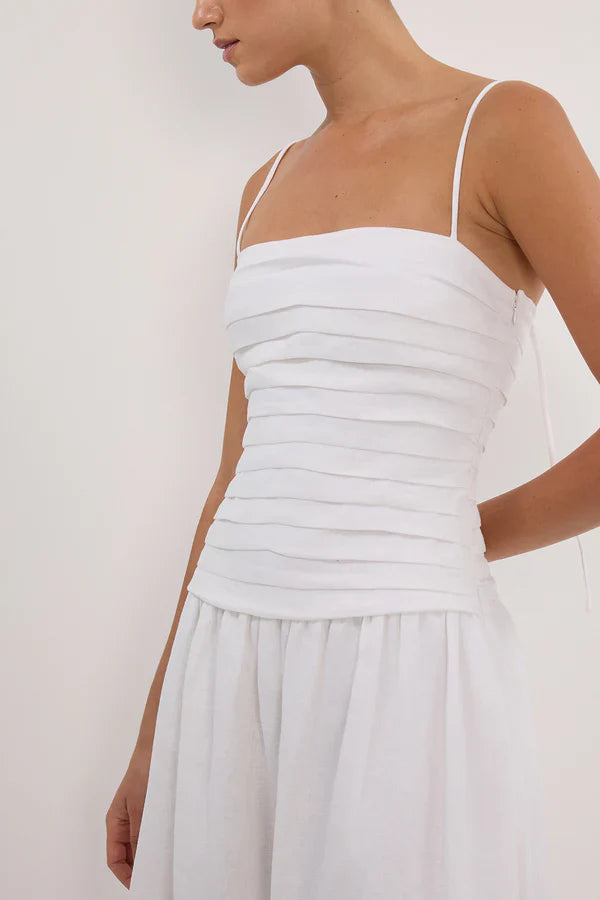 Vestito Midi Bianco Reena