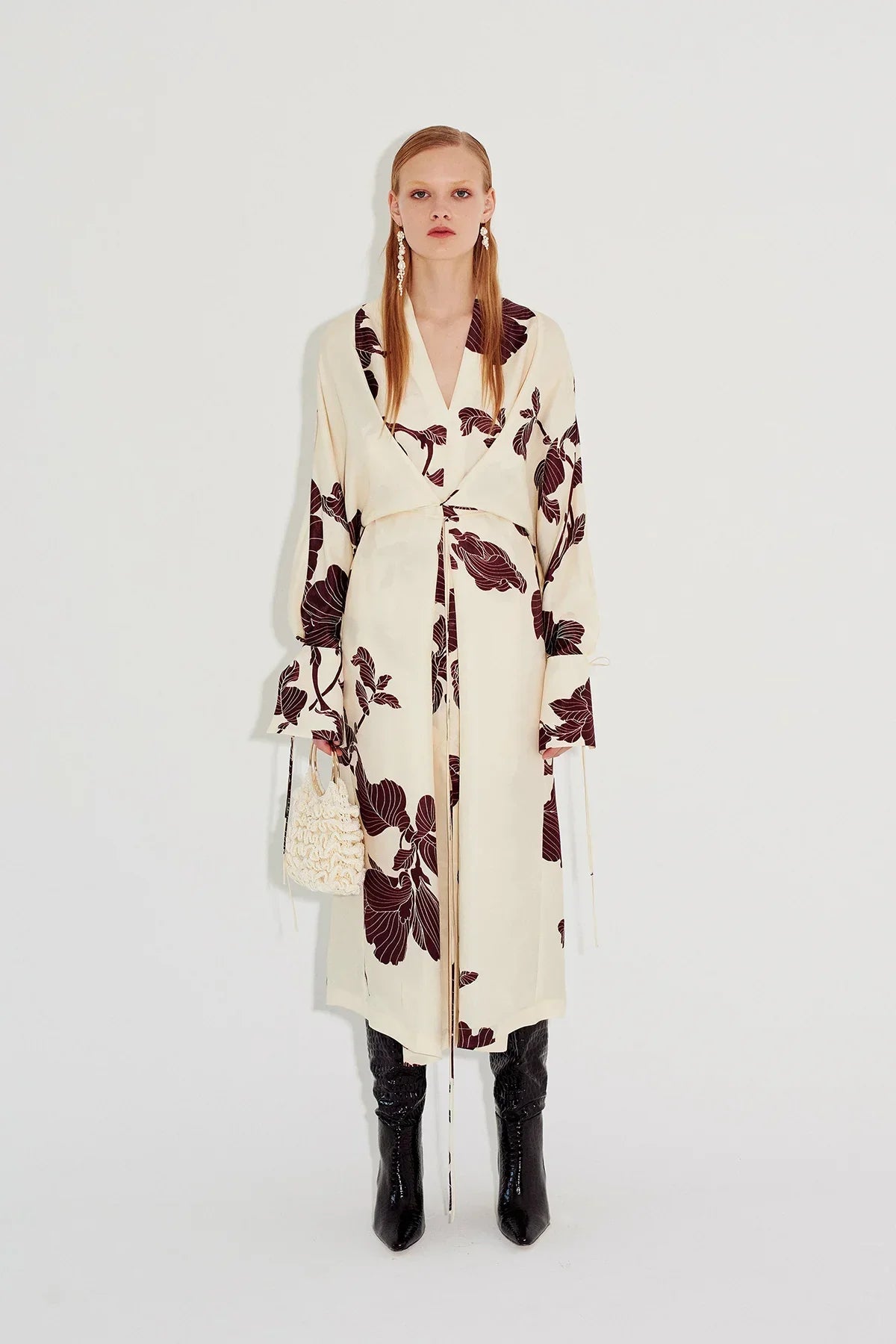 Vestito kimono con stampa origami