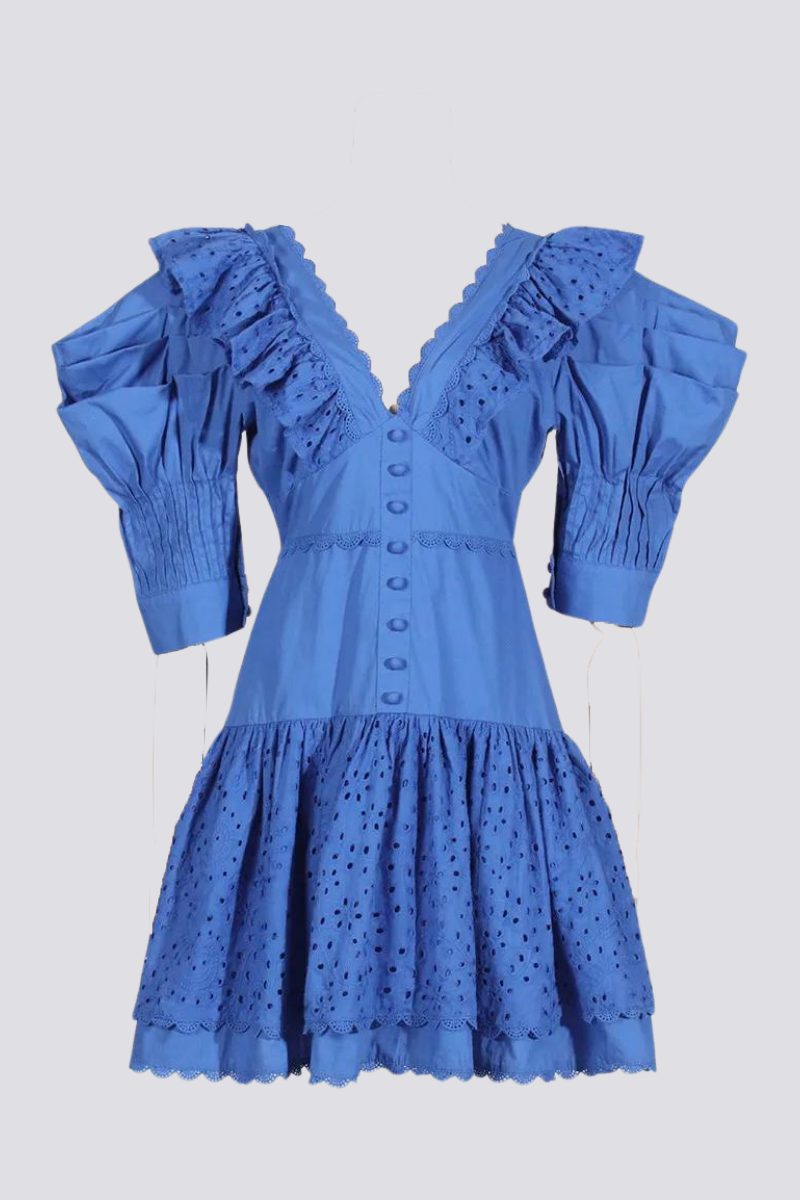 Vestito Mini senza spalline Éloïse con scollo a V profondo e schiena scoperta