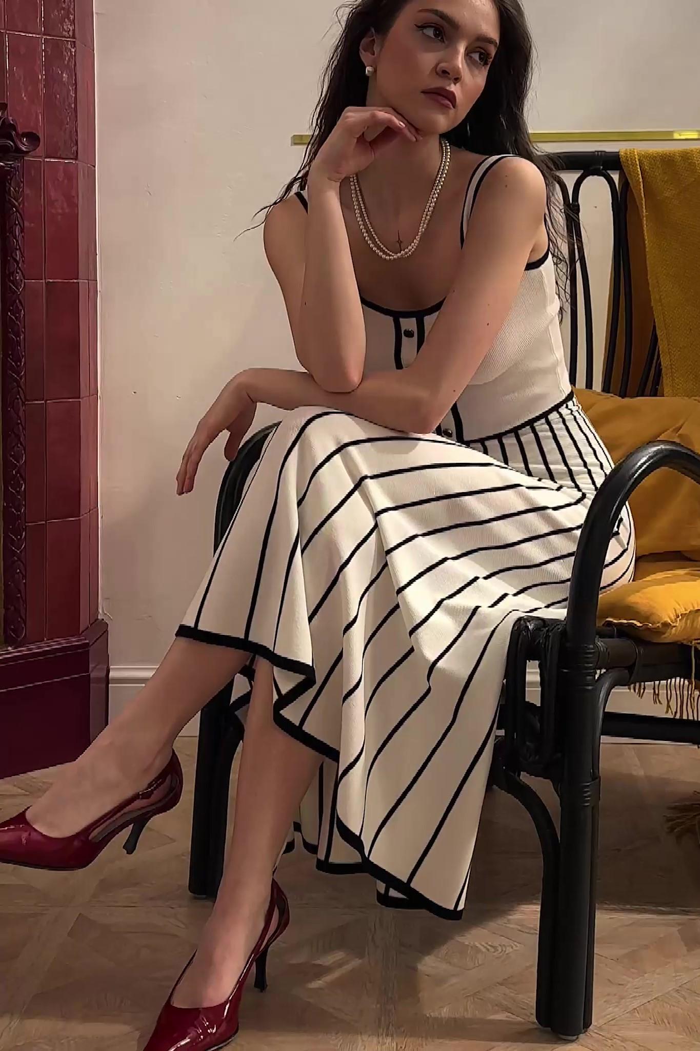 Vestito Midi Cami Pag Knit