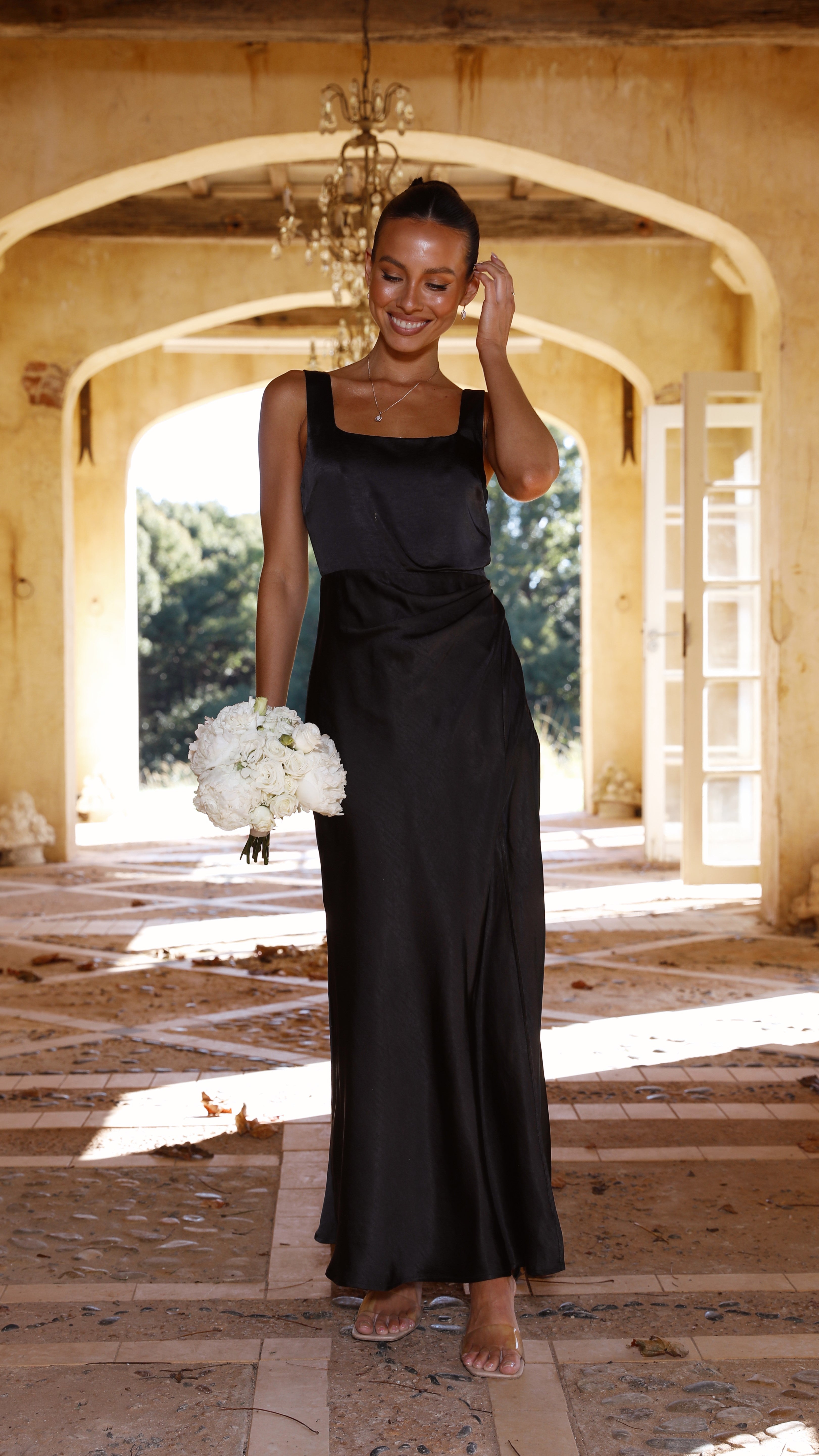Vestito lungo Alaria - Nero
