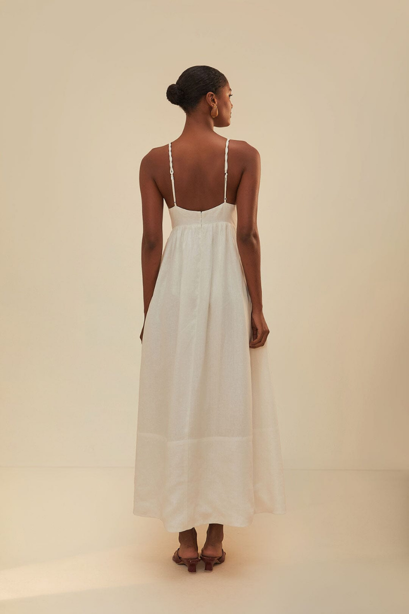 Vestito Maxi con Spaghetti Laura a Fetta di Cocco