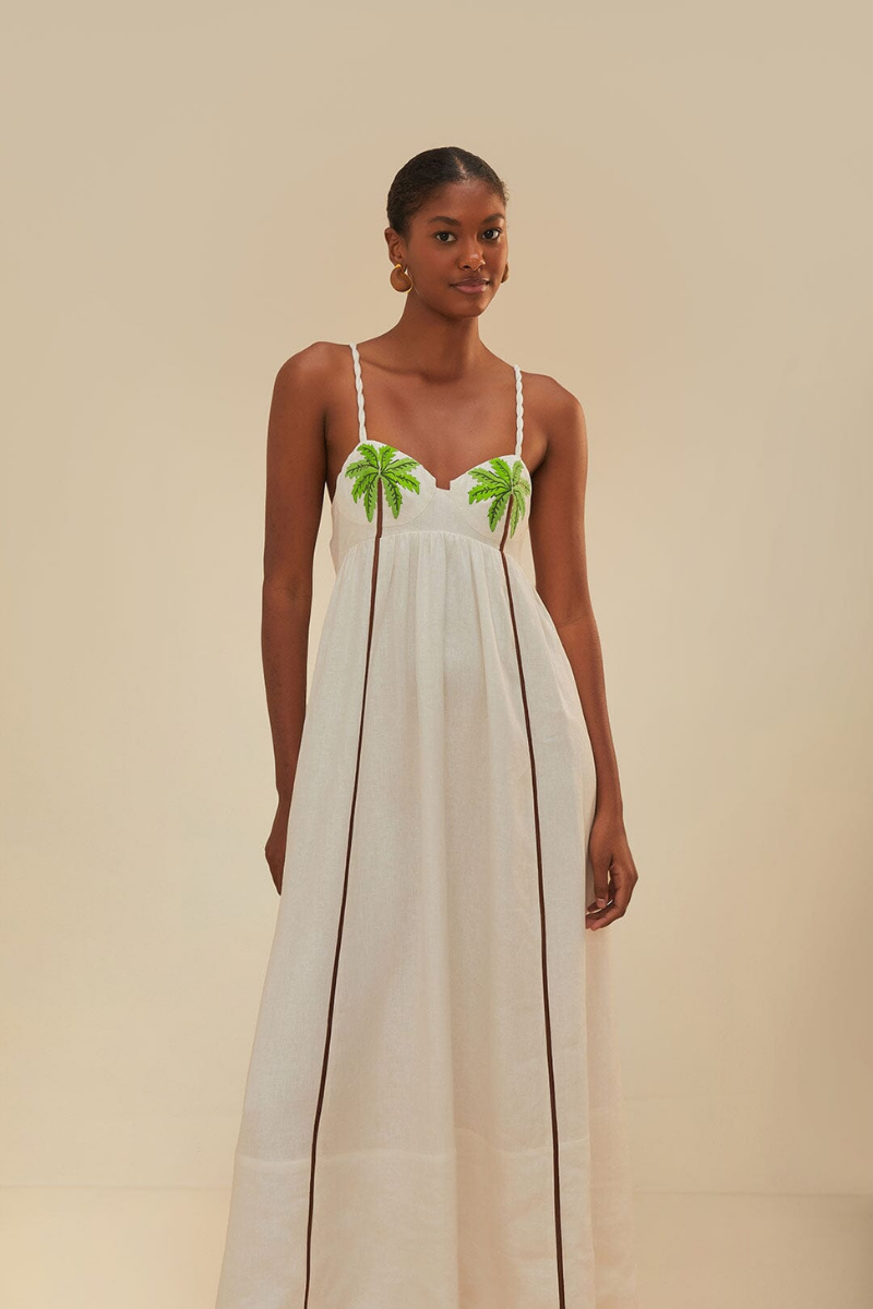 Vestito Maxi con Spaghetti Laura a Fetta di Cocco