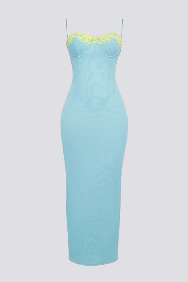 Vestito lungo Maxi con spacco Margaux Spaghetti