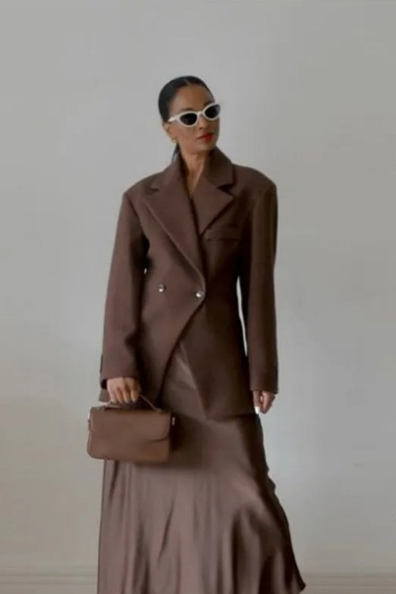 Blazer aderente a vita alta