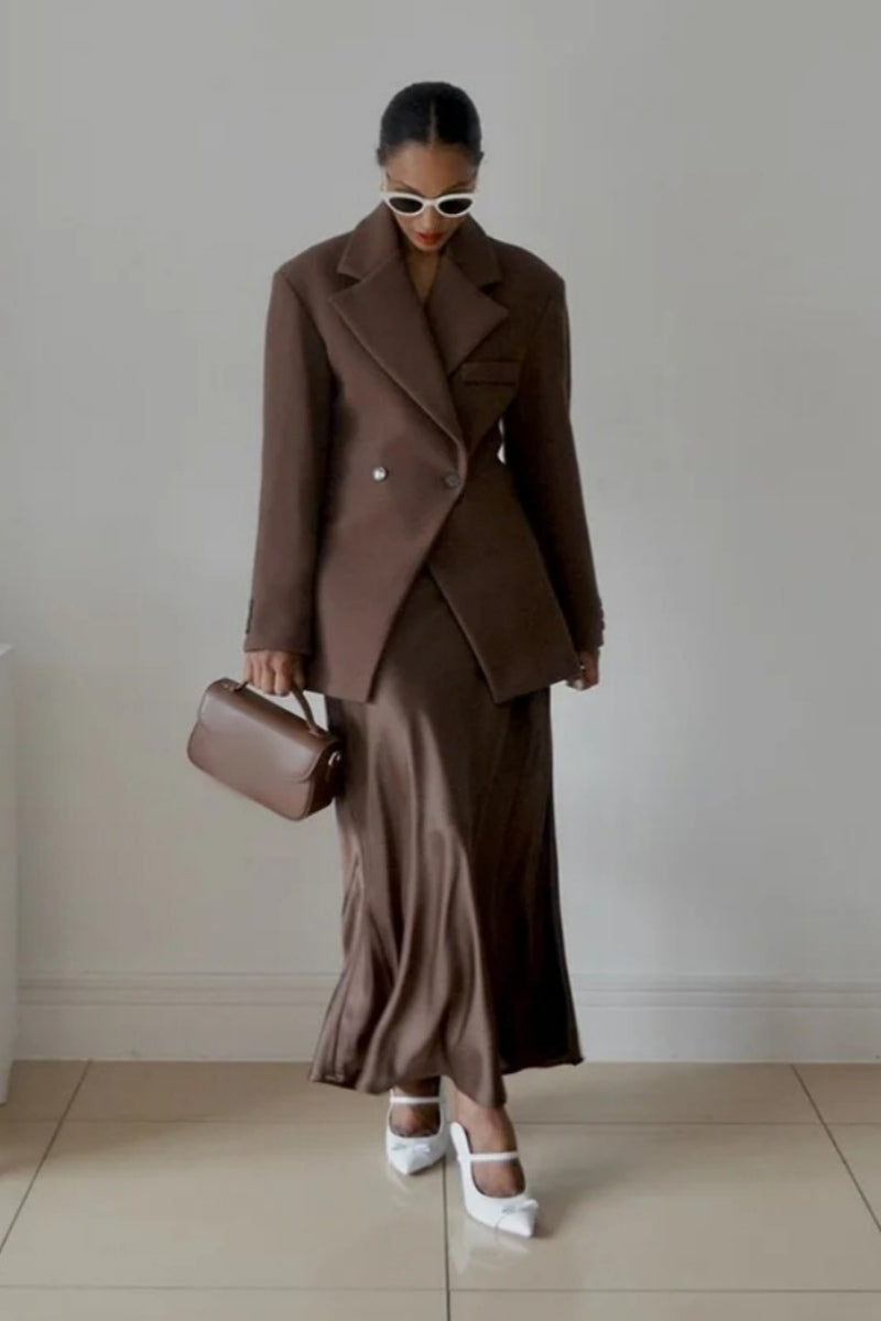 Blazer aderente a vita alta
