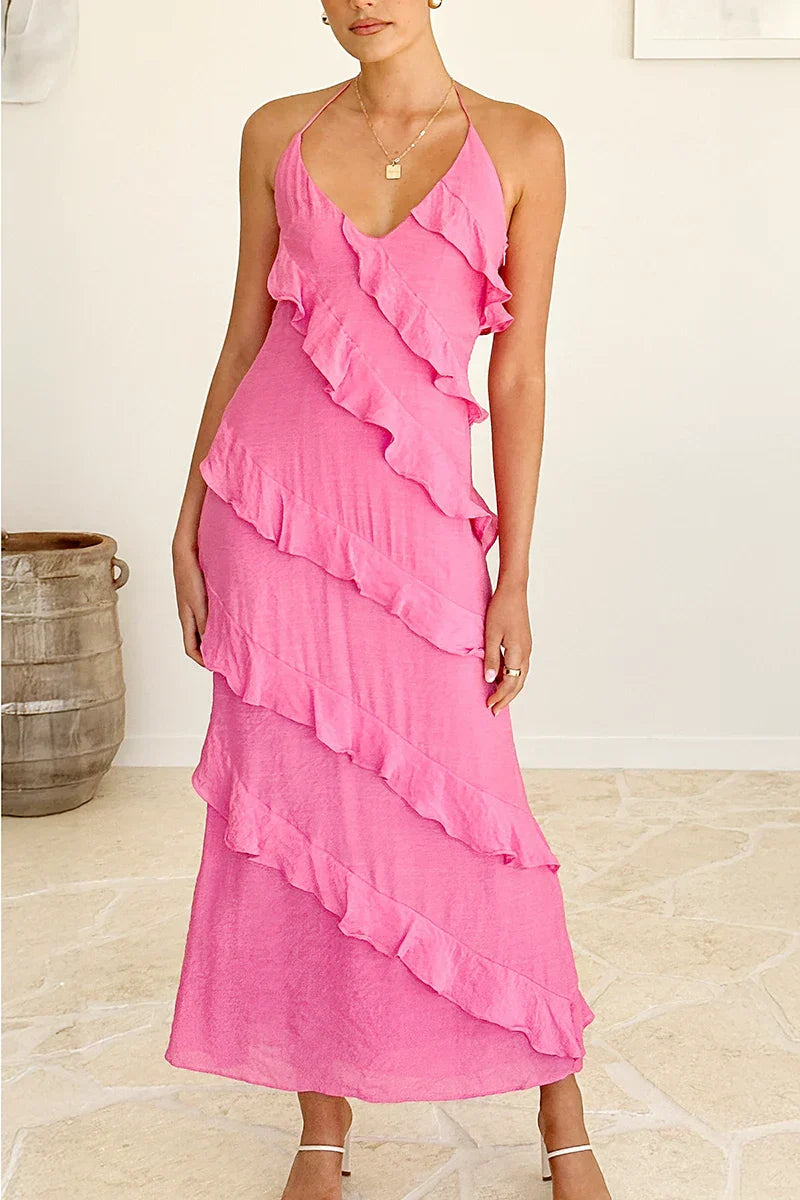 Vestito Maxi Sophia - Rosa acceso