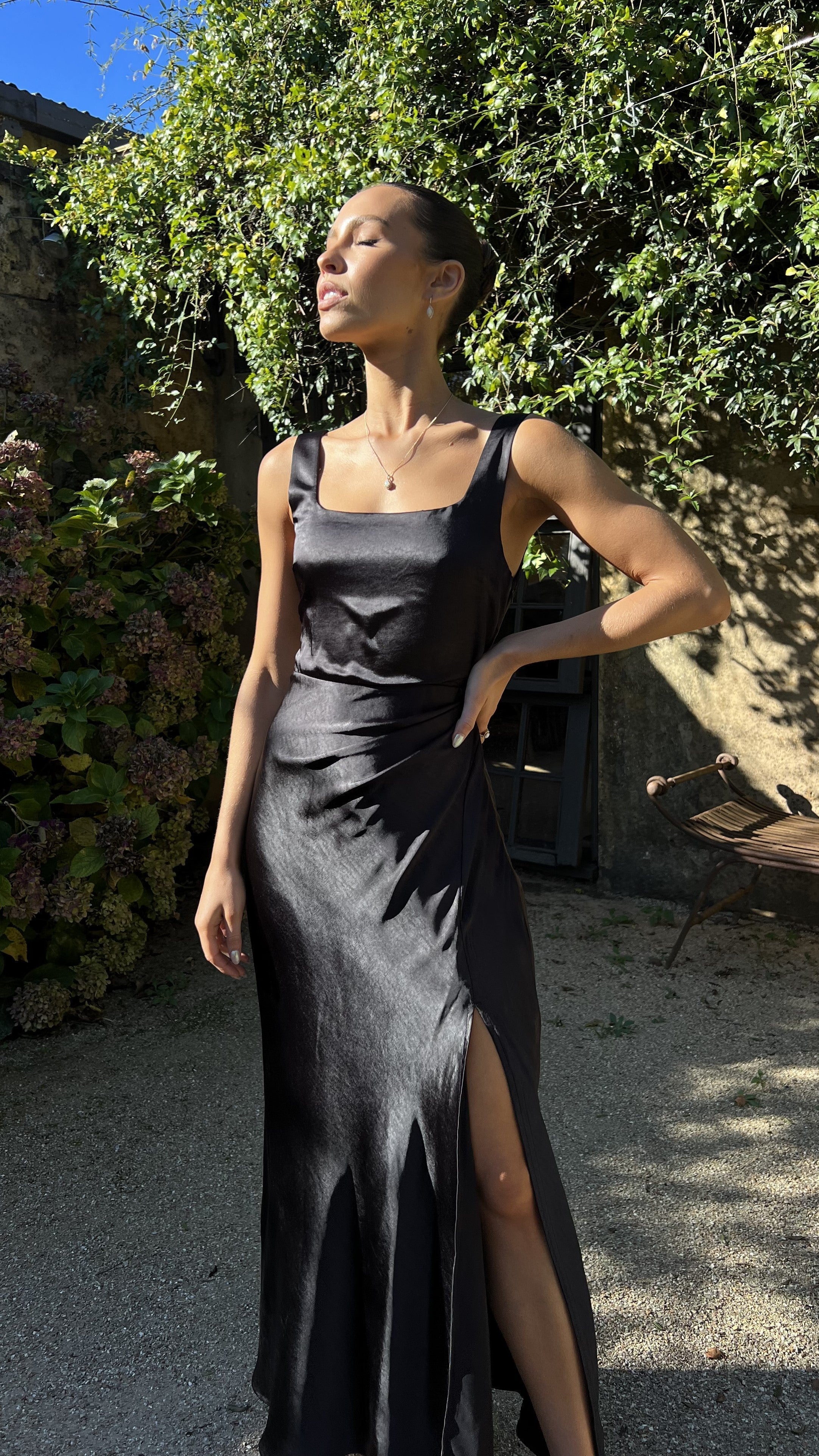 Vestito lungo Alaria - Nero