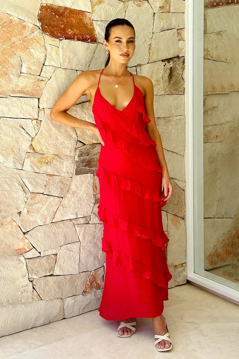 Vestito Maxi Sophia - Rosso