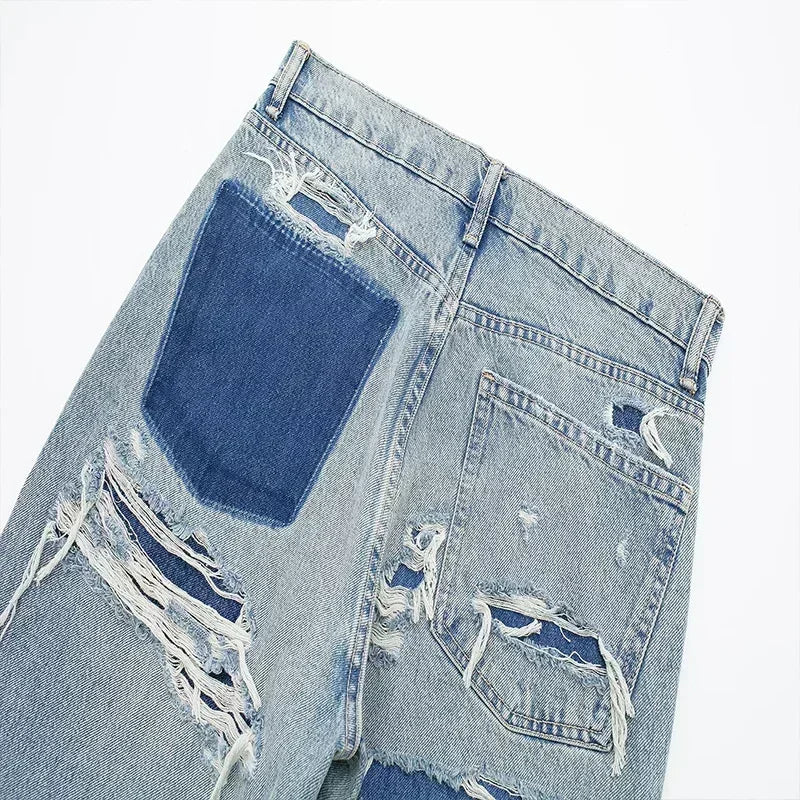 Jeans Patchwork Şicco
