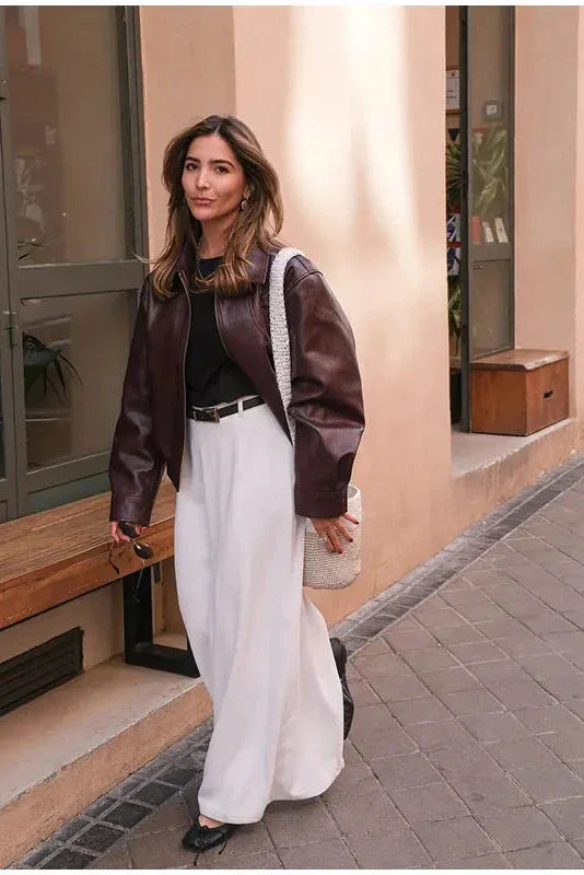 Giacca in Pelle Vintage