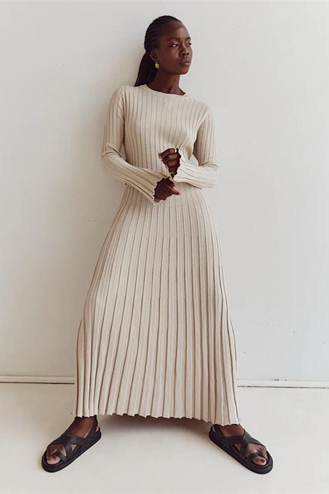 Vestito Maxi inMaglia con Balze su Fianchi Antonia
