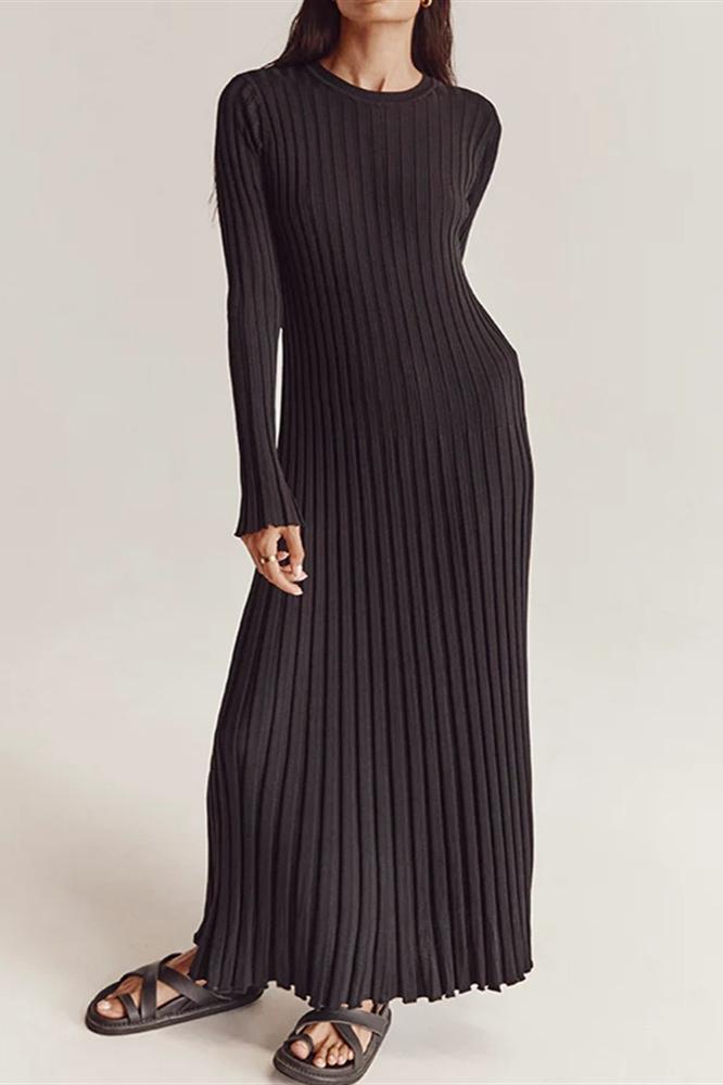 Vestito Maxi inMaglia con Balze su Fianchi Antonia