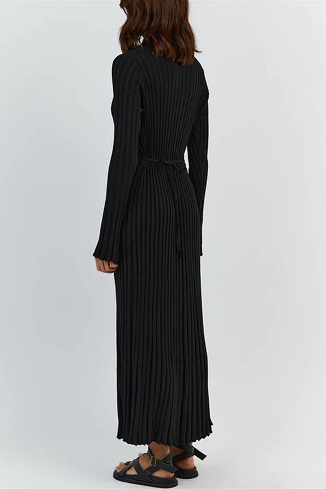 Vestito Maxi inMaglia con Balze su Fianchi Antonia