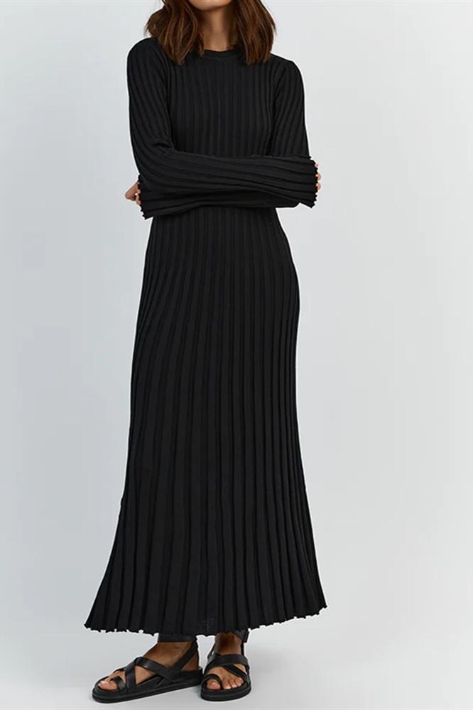 Vestito Maxi inMaglia con Balze su Fianchi Antonia